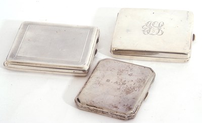 Lot 18 - Mixed Lot: George V silver cigarette case,...