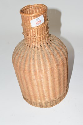 Lot 268 - Antique wicker basket container for billiard...