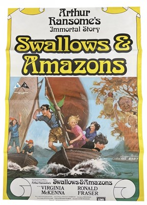 Lot 112 - An  one sheet poster for Swallows and Amazons...