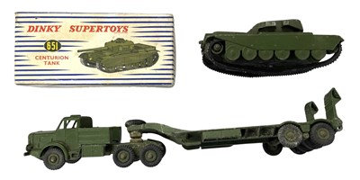 Lot 77 - A boxed Dinky 651 Centurion Tank, together...