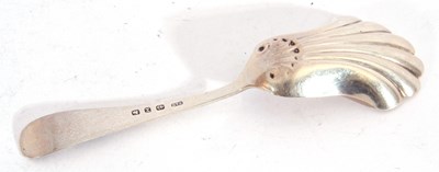 Lot 67 - Victorian silver shovel caddy spoon, the long...