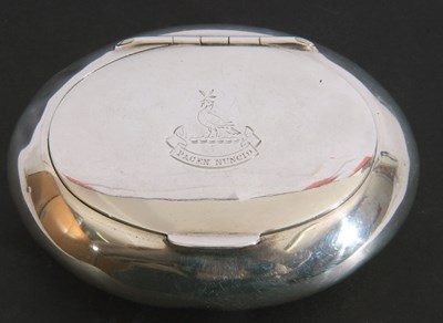 Lot 73 - Edwardian silver pebble tobacco box of typical...