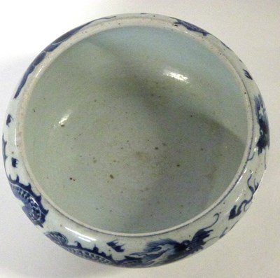 Lot 251 - A Chinese bowl Qing Dynasty decorated in blue...