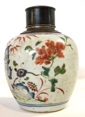Lot 253 - A Chinese jar with polychrome decoration with...