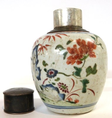 Lot 253 - A Chinese jar with polychrome decoration with...