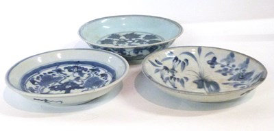 Lot 274 - Group of three Chinese porcelain dishes all...