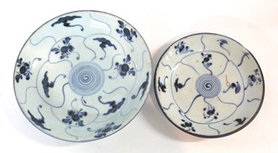 Lot 275 - A Chinese porcelain dish Ming style with blue...