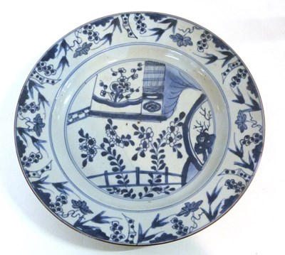 Lot 284 - An 18th Century Chinese porcelain dish with...