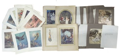 Lot 334 - ONE PACKET: Illustrated colour book plates by...