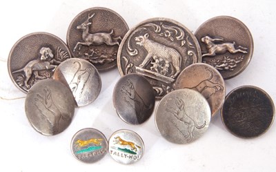 Lot 112 - Mixed Lot of buttons to include two enamel fox...