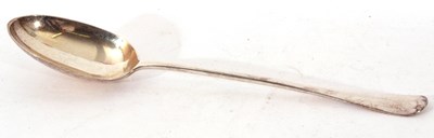 Lot 148 - Edward VII silver basting spoon, Hanoverian...