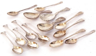 Lot 149 - Mixed Lot: Victorian silver caddy spoon,...