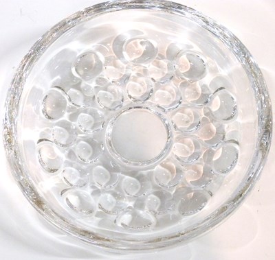 Lot 303 - A Orrefors glass bowl with bubble design...