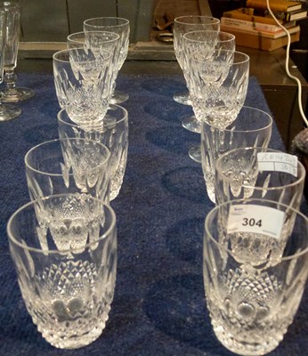 Lot 304 - A set of six Waterford Glass tumblers together...
