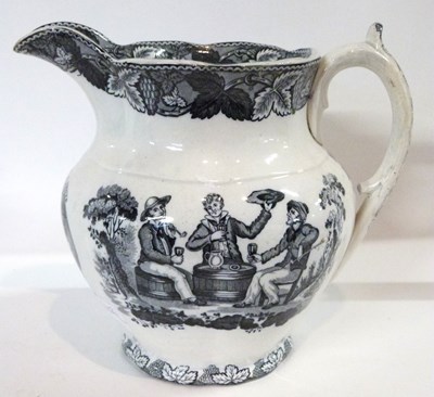 Lot 323 - A 19th Century Temperance jug with drinking...