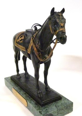 Lot 337 - Bronze model of the late Queen's horse Burmese,...