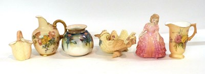 Lot 377 - Group of Royal Worcester and Hadley Worcester...