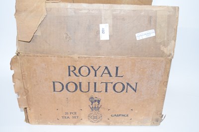Lot 402 - Royal Doulton tea set in the Cadence pattern...