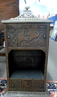 Lot 474 - A small metal Mikado stove, decorated in the...