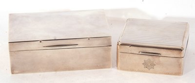 Lot 164 - Mixed Lot: George VI silver table cigarette...