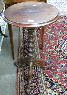 Lot 525 - Victorian mahogany wine table with circular...
