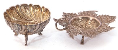 Lot 170 - Mixed Lot: Victorian silver embossed bowl,...