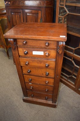 Lot 557 - A Victorian mahogany Wellington type chest of...