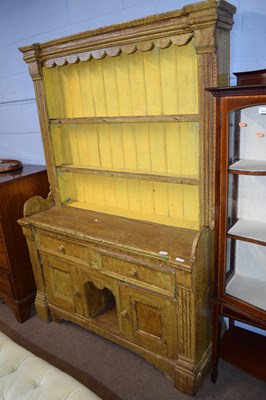 Lot 559 - An 18th Century Irish painted dresser with...