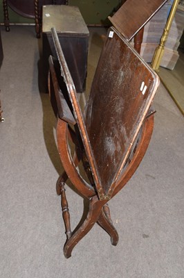 Lot 525 - A mahogany coaching style folding table of...