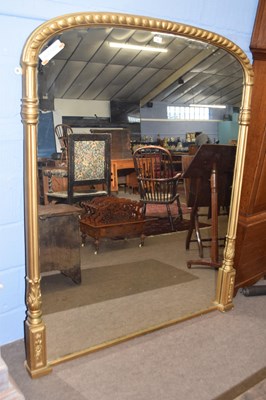 Lot 571 - A large 19th Century gilt over mantel mirror...