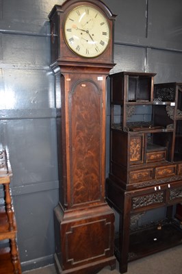 Lot 582 - A Georgian mahogany cased long case clock with...