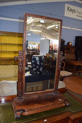 Lot 588 - A large Victorian mahogany framed dressing...
