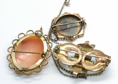 Lot 85 - Three brooches, to include a late Victorian...