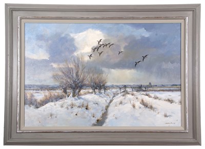 Lot 496 - Colin W Burns (British, b.1944) "Pink-footed...