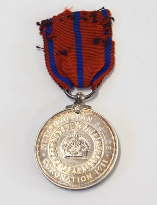 Lot 51 - GRV 1911 Metropolitan Police Coronation medal...
