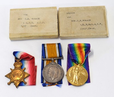 Lot 60 - First world war Australian Gallipoli casualty...