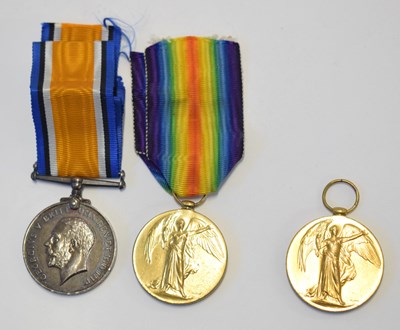 Lot 68 - First world war British medal pair to include...