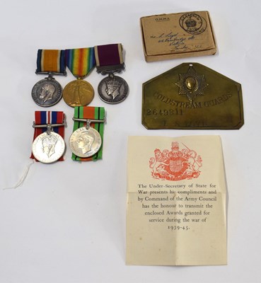 Lot 86 - Group of five medals to include 1914-18 war...