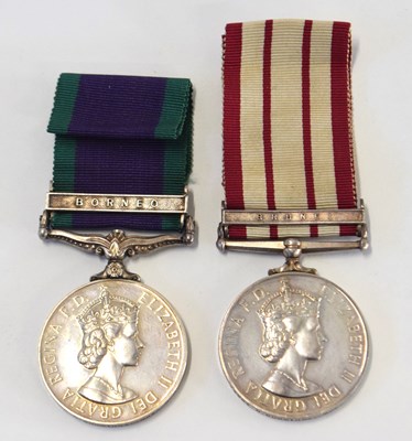 Lot 100 - Post war ERII Royal Marine medal pair...