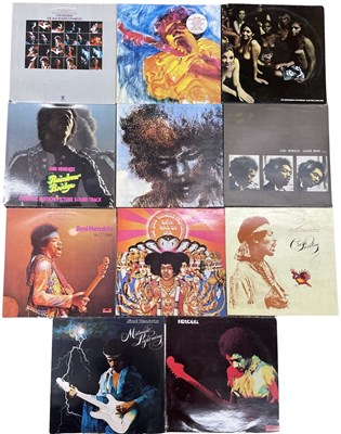 Lot 177 - Eleven Jimi Hendrix 12" vinyl LPs, to include:...