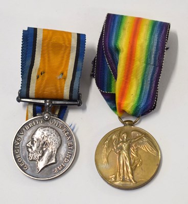 Lot 133 - First world war British medal pair comprising...