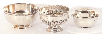 Lot 198 - Mixed Lot: small Edwardian silver pedestal...