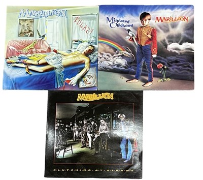 Lot 184 - Three Marillion 12" vinyl LPs, to include:  -...