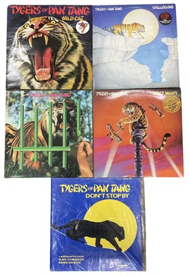 Lot 183 - Five Tygers of Pan Tang 12" vinyl LPs, to...