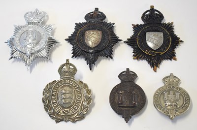 Lot 189 - Quantity of Police shako badges, cap badges...