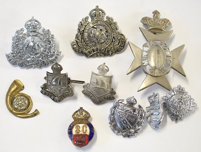 Lot 189 - Quantity of Police shako badges, cap badges...