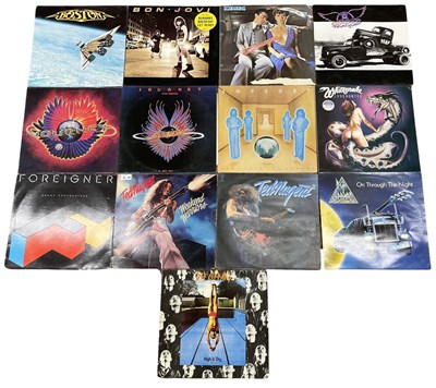 Lot 182 - A mixed lot of Hard rock 12" vinyl LPs, to...