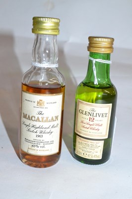 Lot 157 - A miniature bottle of Macallan Single Highland...
