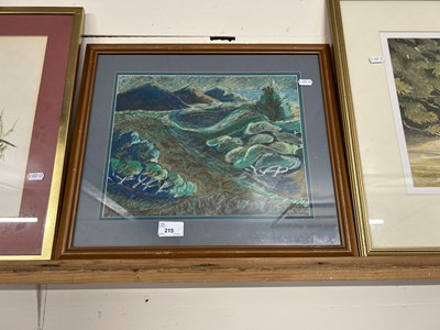 Lot 215 - Rachel Budge, Prevailing Winds, oil and pastel,...