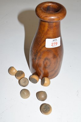 Lot 279 - Wooden billiards tally markers contained...